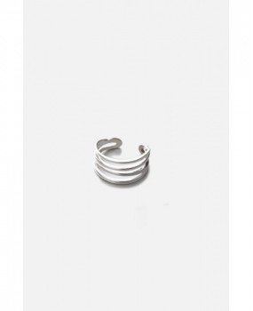 Плетеное кольцо на фалангу «4 линии»